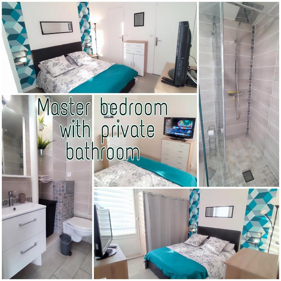 T4 Massy Tgv By Beds4Wanderlust - 80M2 Avec Terrasse Et Bureau - Proche Coulee Verte - Ideal Pro Ou Famille Exterior foto